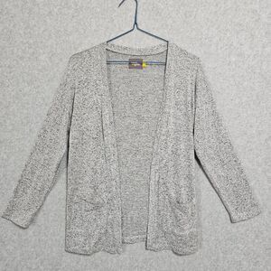 Rumi + Ryder Girls Open Cardigan Size M Light Weight Gray Sweater Pockets